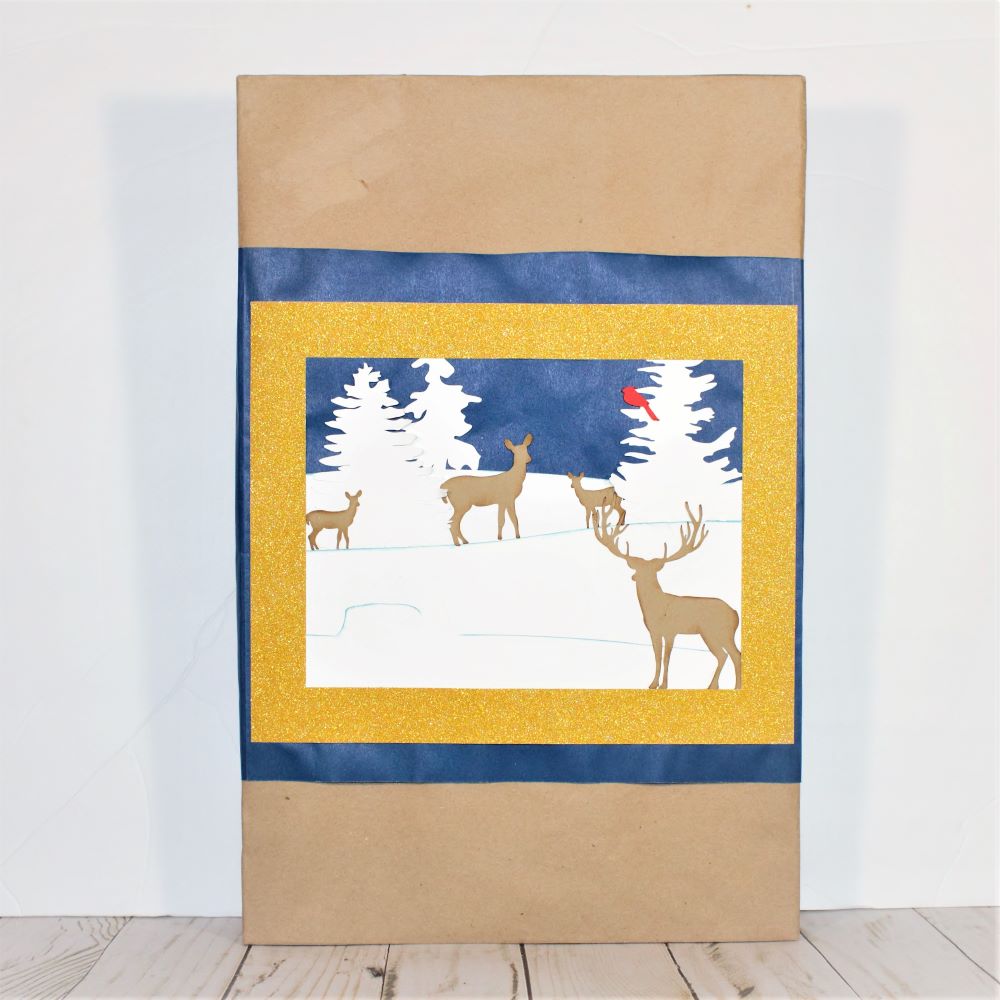 Deer Family Gift Wrap Kit