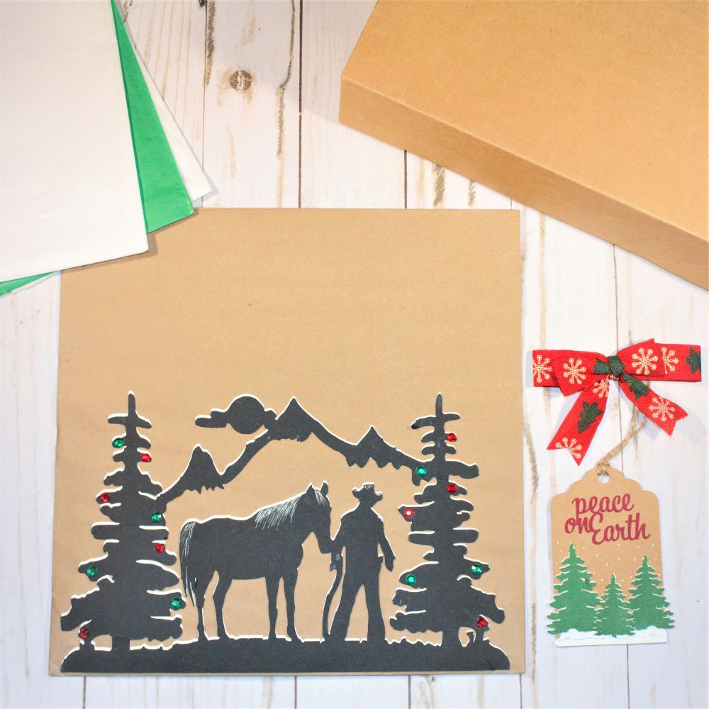 Cowboy Christmas Gift Wrap
