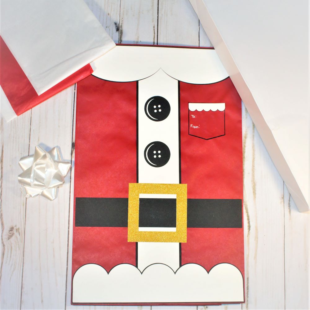 Santa's Coat Gift Wrap Kit