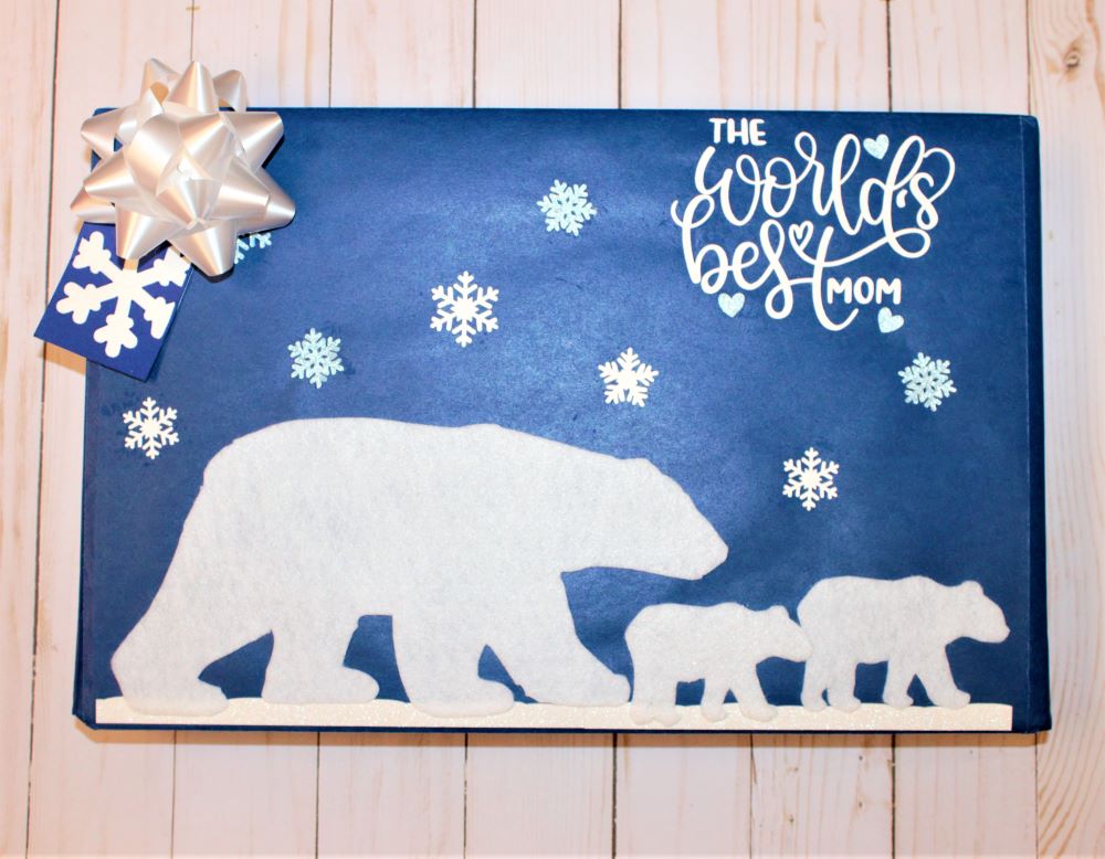 Polar Bear Family Gift Wrap Kit